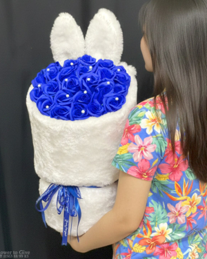 Bó hoa sáp xanh chúc mừng-HT68