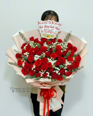 Bó hồng đỏ love-HT15