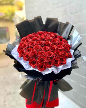 Bó hồng sáp đỏ love-HT34