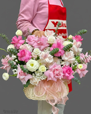 Giỏ hồng chúc mừng-HT52